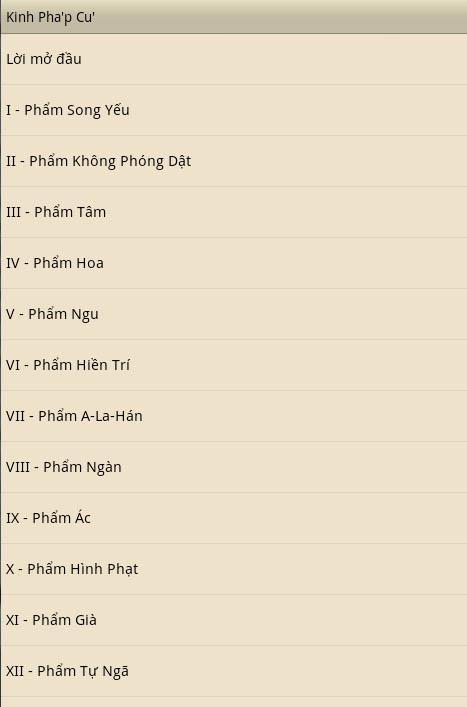 Kinh phap cu - Phat giao