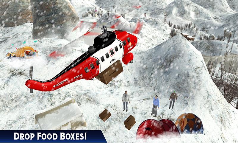 Helicopter Rescue Snow Storm