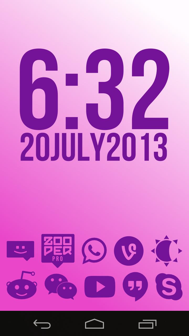 Stamped Purple Icons