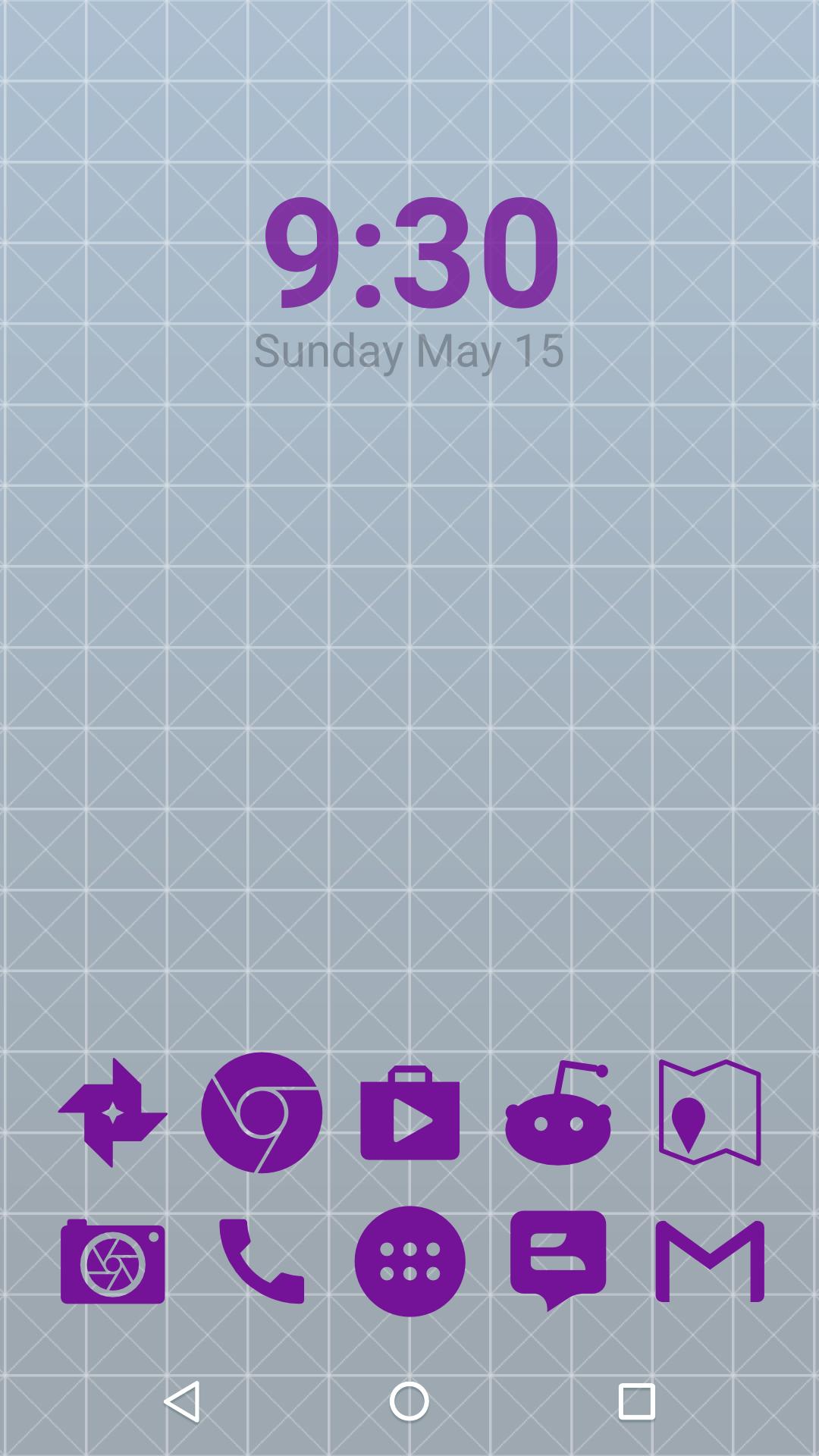 Stamped Purple Icons