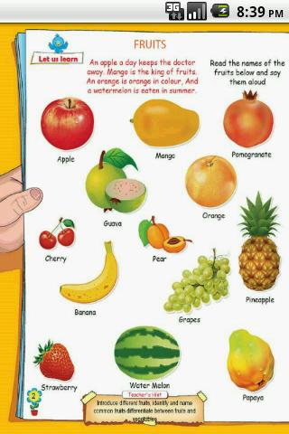 Fruits for LKG Kids