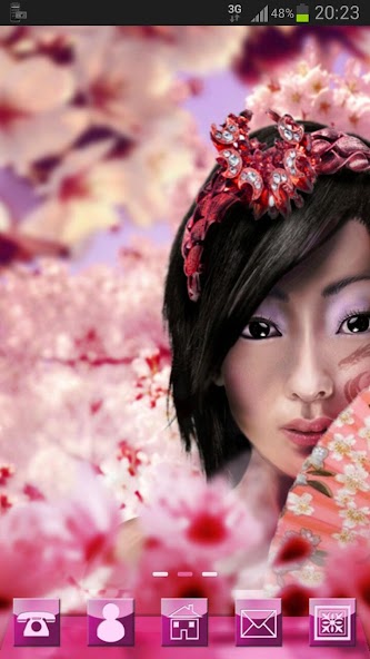 Japan Girl GO Launcher Theme