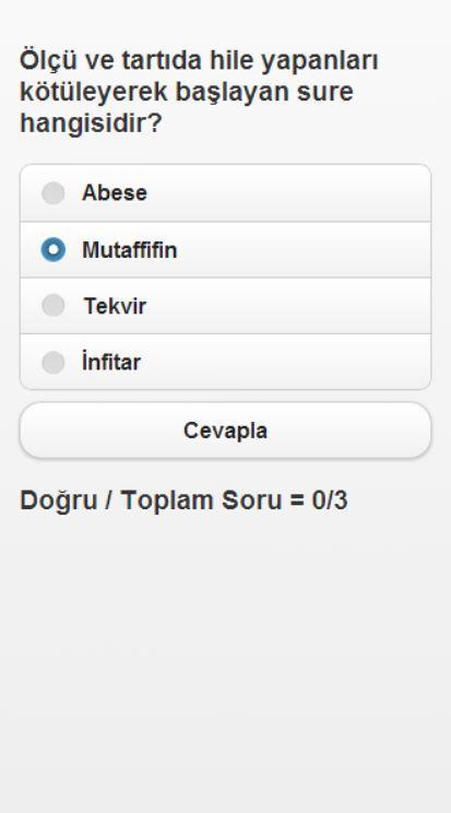 Kuran Meali Testi