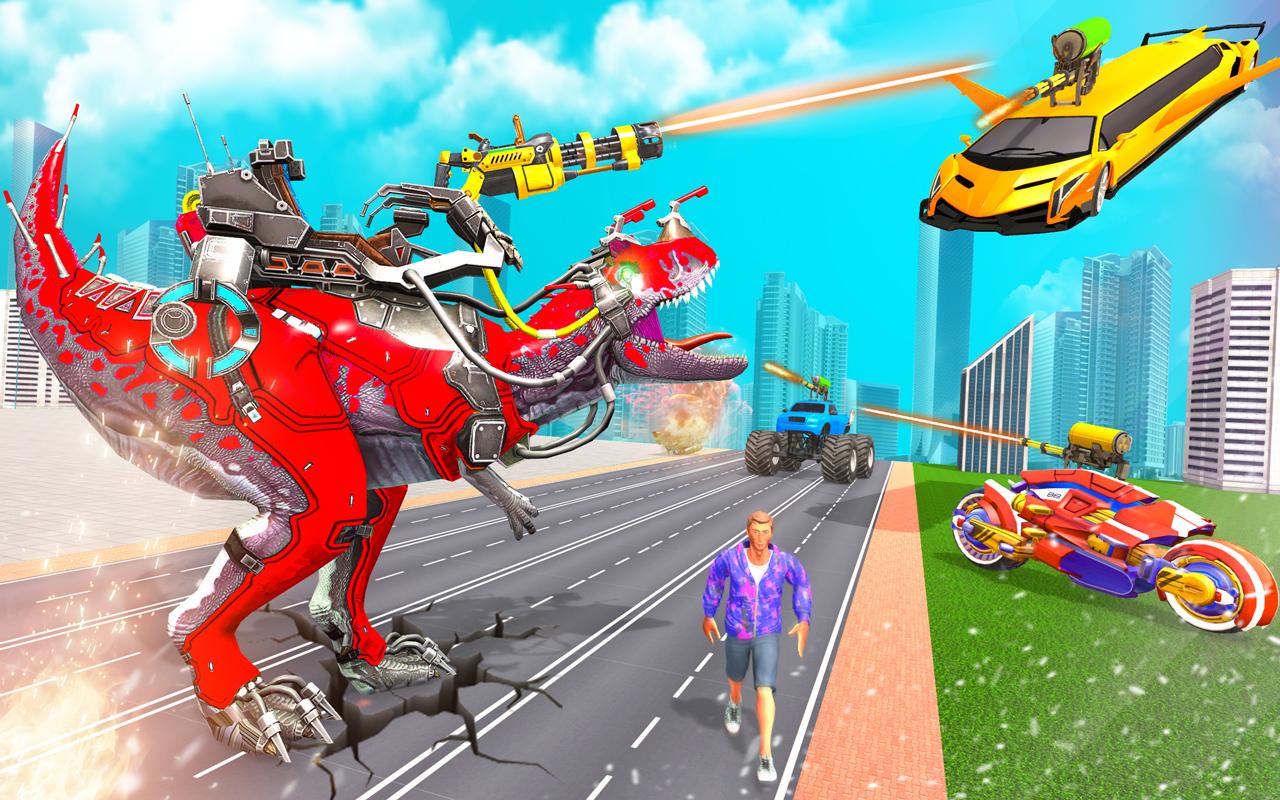 Flying Limo Robot Transform