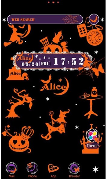 Alice in Halloween Land Theme
