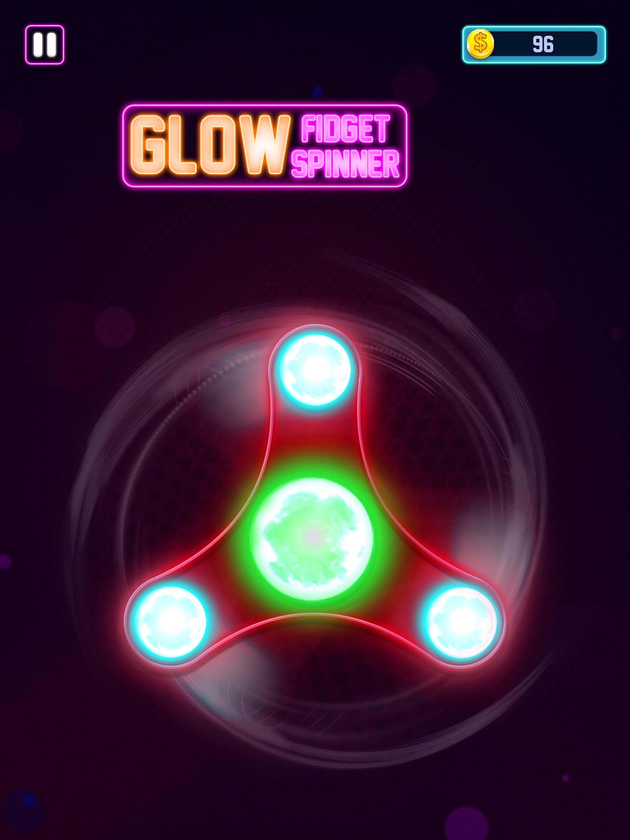 Glow Fidget Hand Neon Spinner Toy