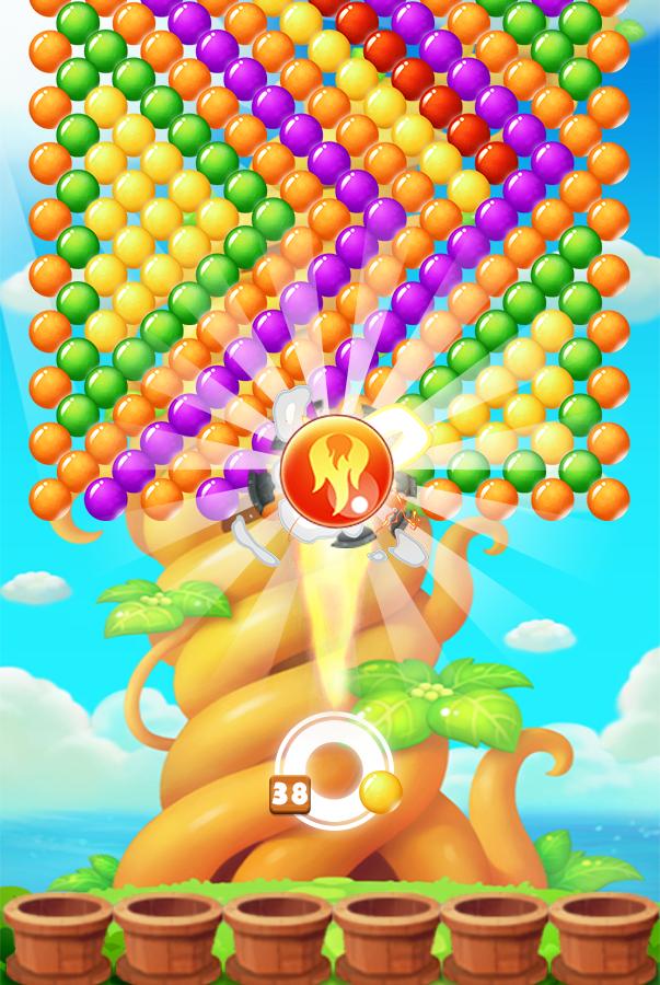 Bubble shooter earth