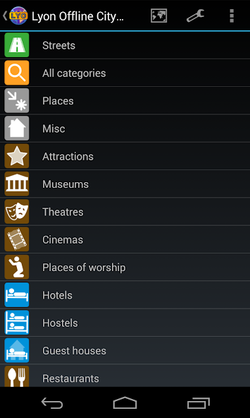 Lyon Offline City Map