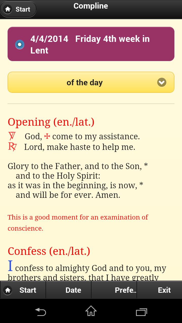 Compline - Night Prayer