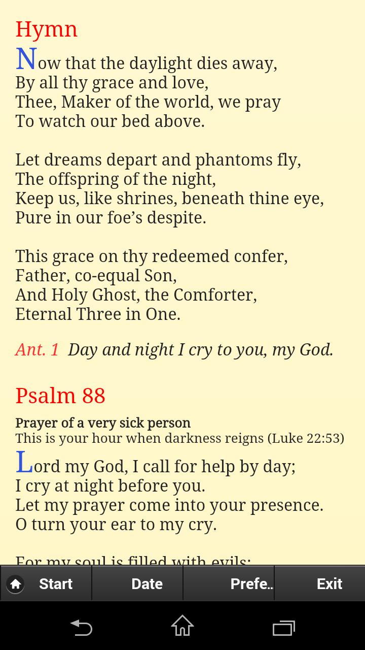 Compline - Night Prayer