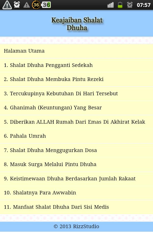 Keajaiban Shalat Dhuha