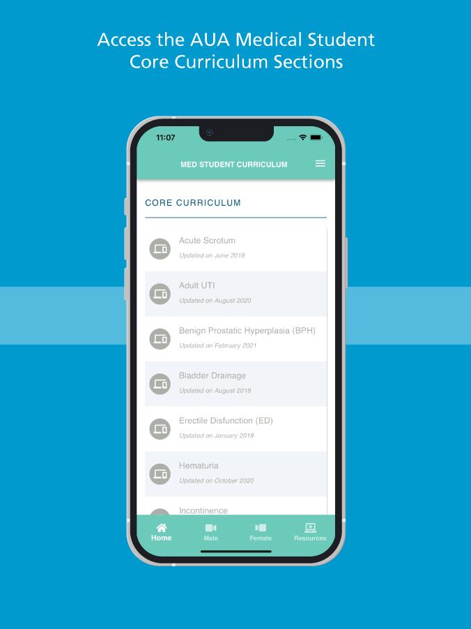 AUA Medical Student Curriculum