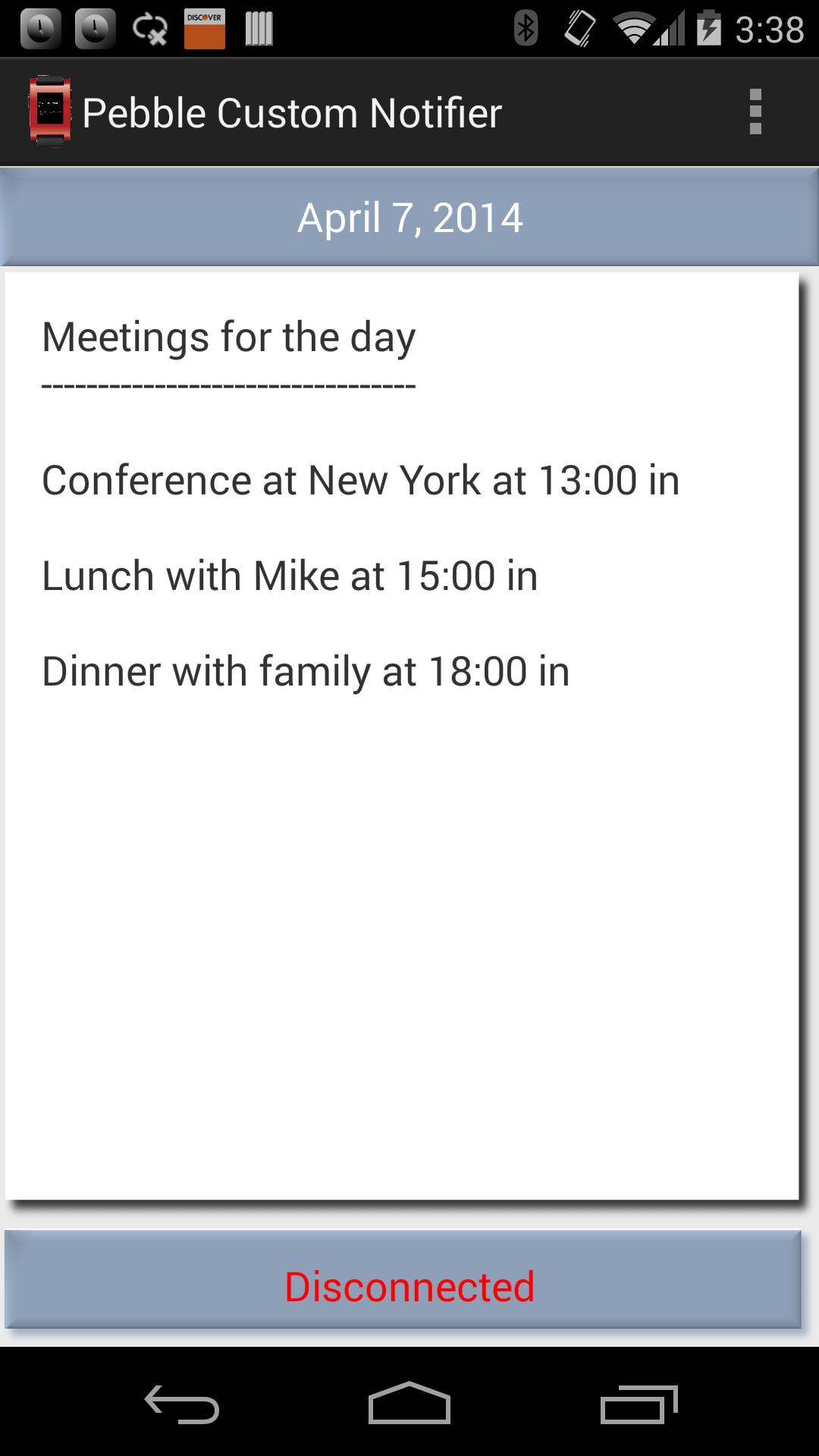 Pebble Custom Notifier