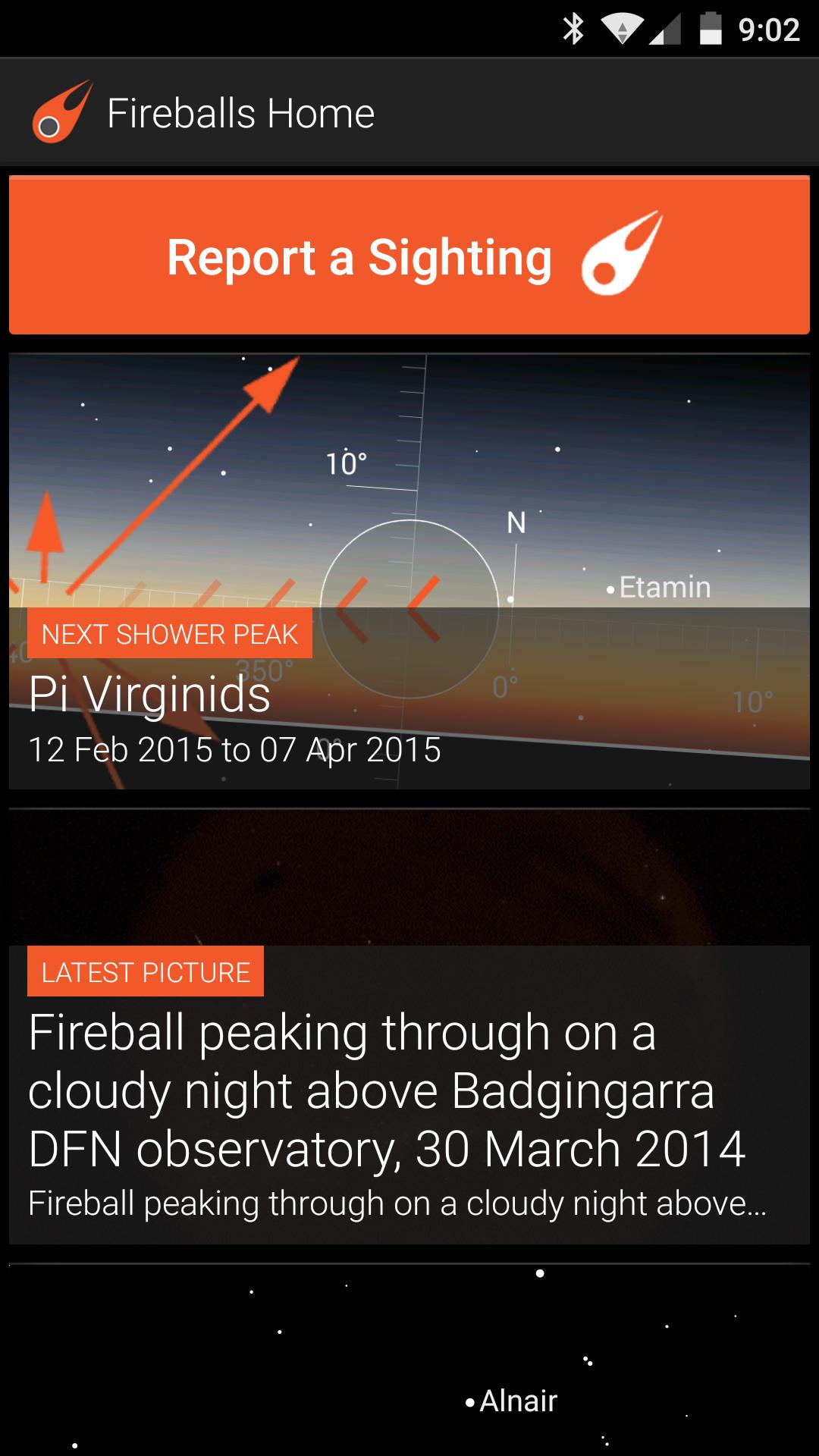 Fireballs In The Sky