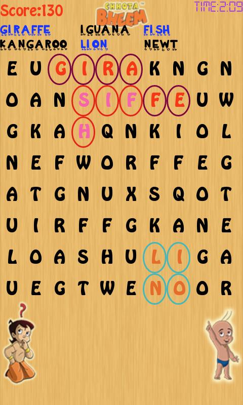 Word Puzzles with Bheem