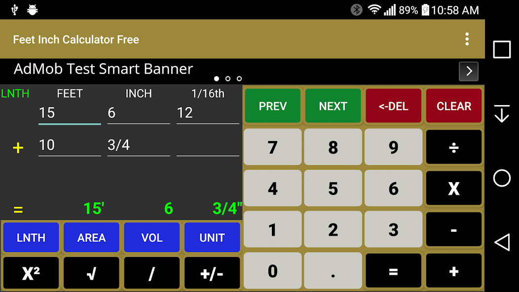 Feet Inch Calculator Free