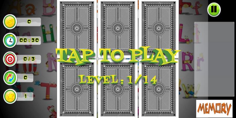 Card Match Memory Game for kids