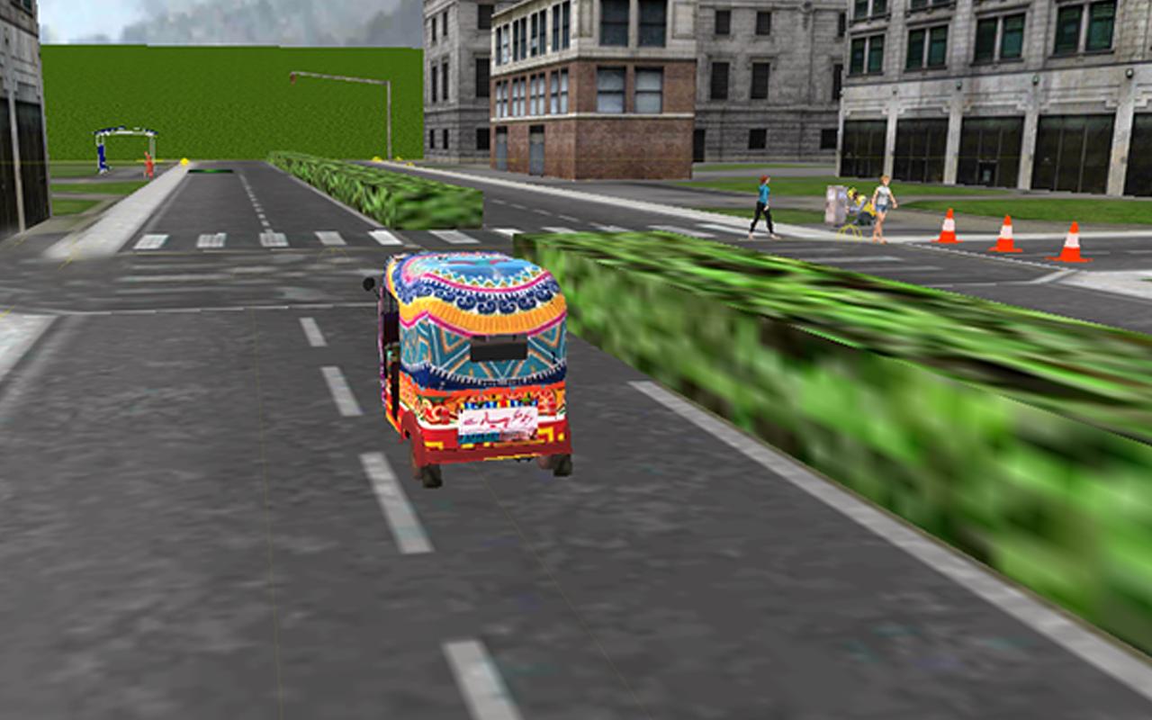 Asian Tuk Tuk Rickshaw Driver