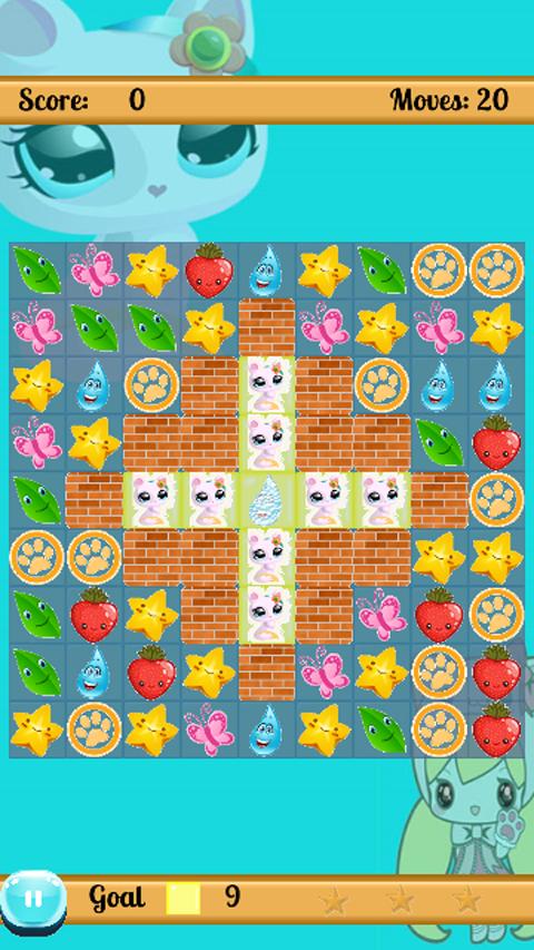 Baby kitten match 3 adventure