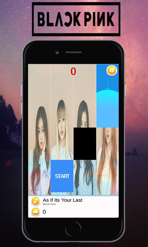 Black Pink Piano Tiles Game