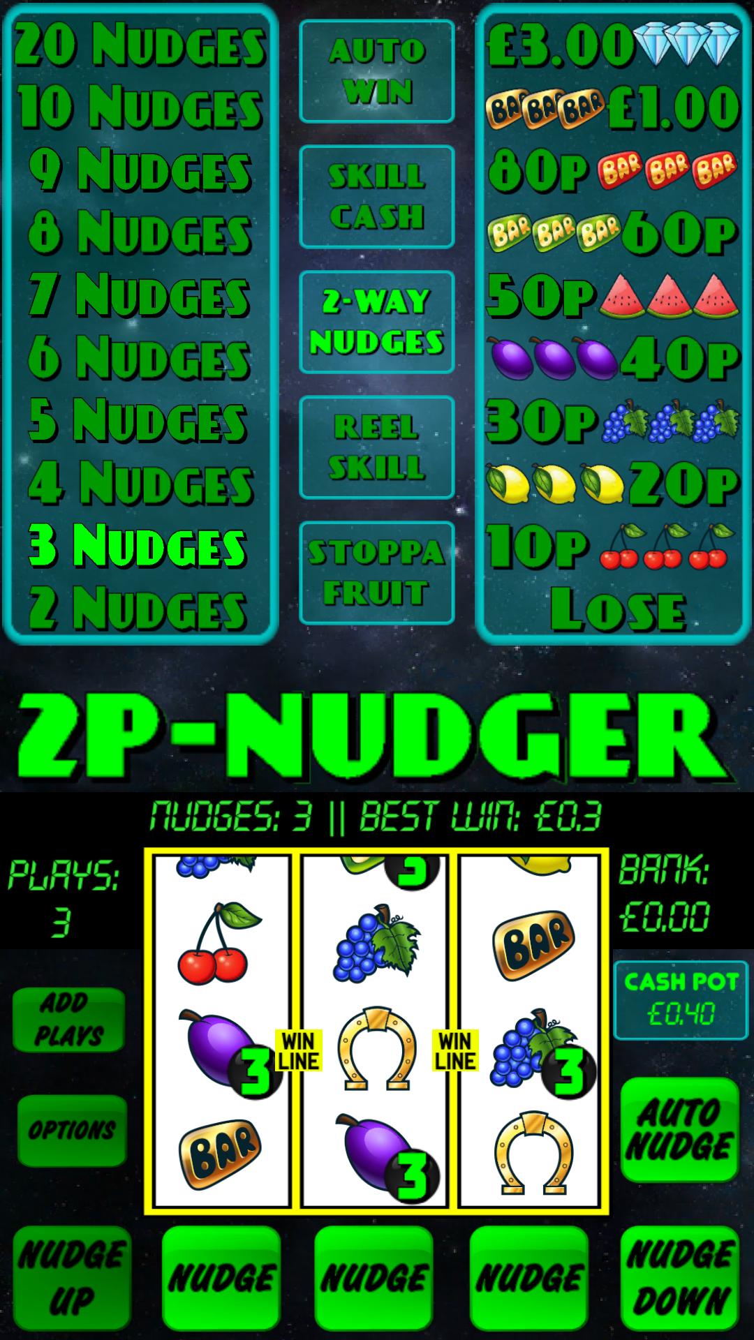 2p Nudger Fruit Machine