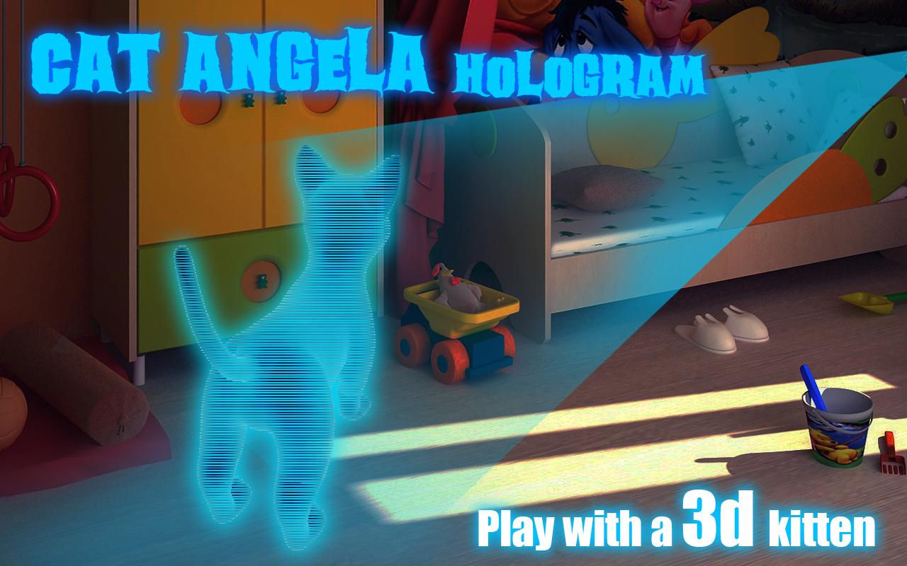 Cat Angela Hologram 3D Kids