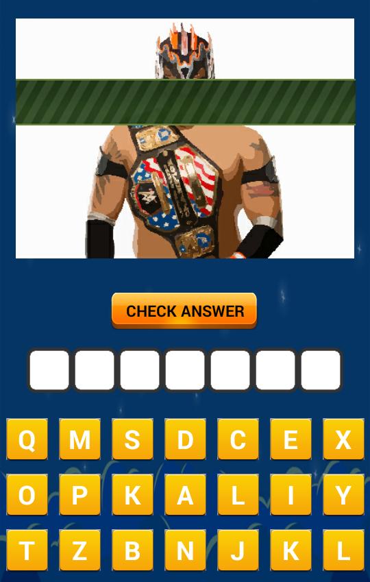 Wrestler Quiz Game
