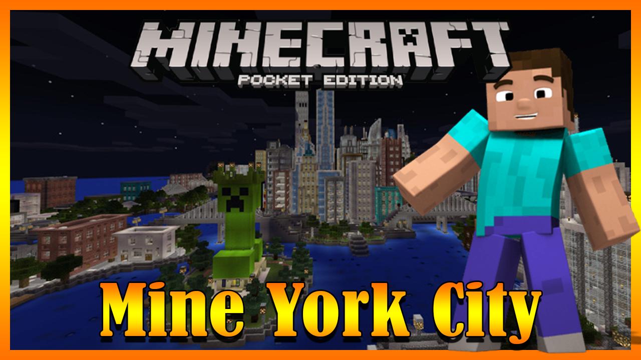 Mine York City map MCPE