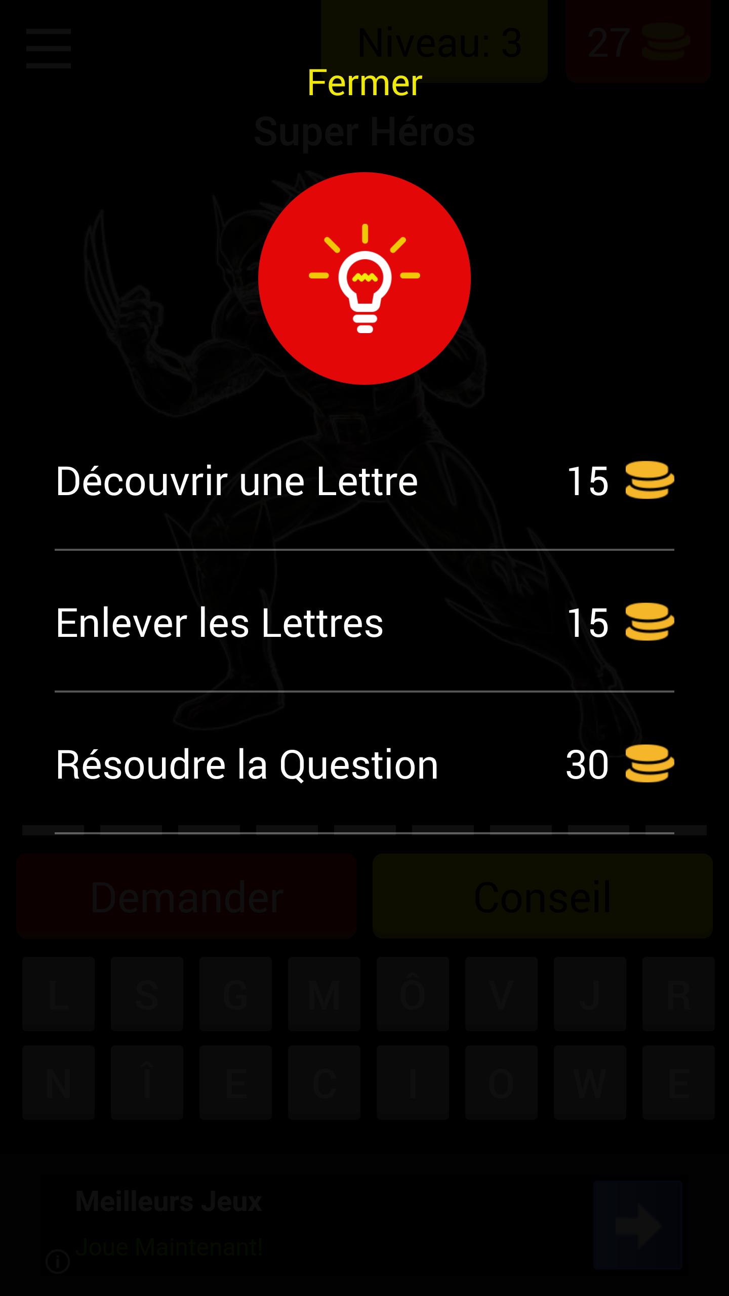 Quiz Super Heros VS Vilains