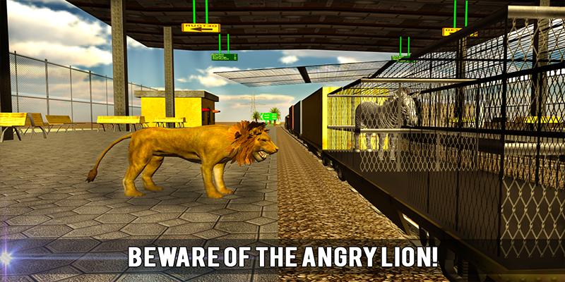 Wild Animal Transport Train 3D