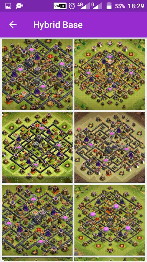 COC Base Map for TH9