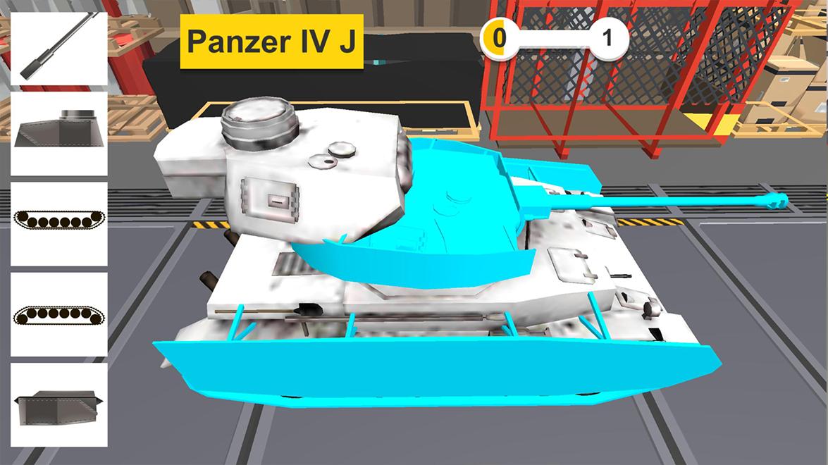 Animated puzzles tank