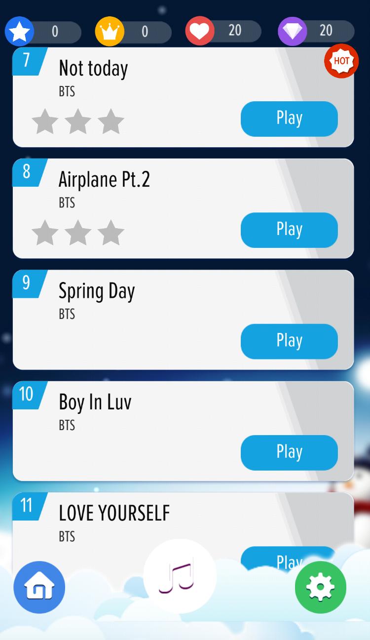 BTS Piano Magic Tiles