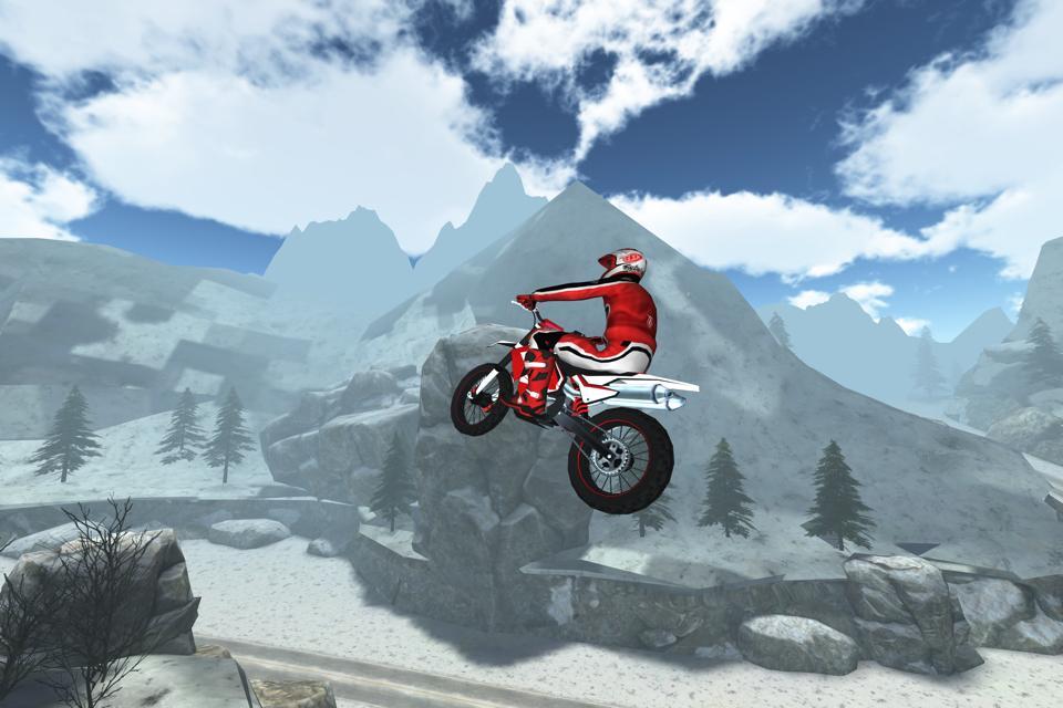 3D Motocross Snow Bike Racing