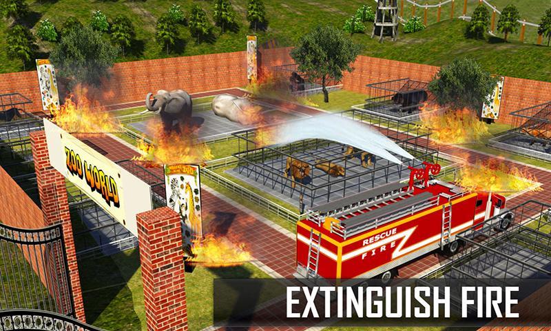 City Zoo Animals Rescue Truck