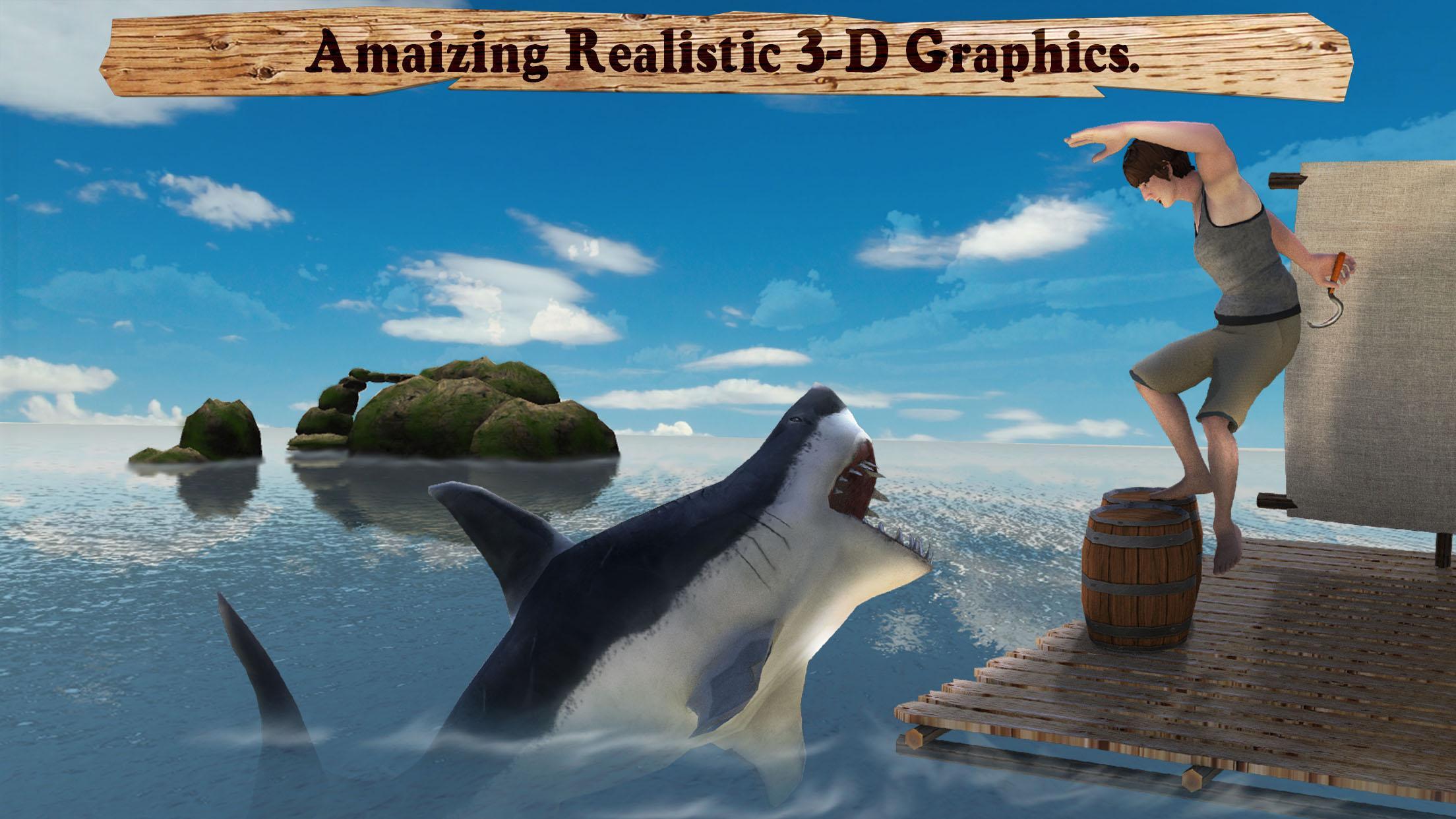 Raft Survival Shark Hunter 3D