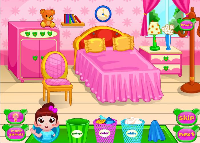 Room laundry games for girls
