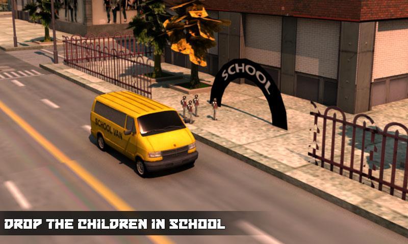 School Van Driver Simulator 3D