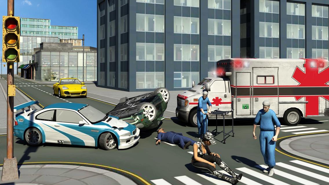 Ambulance Driver 3d Parking