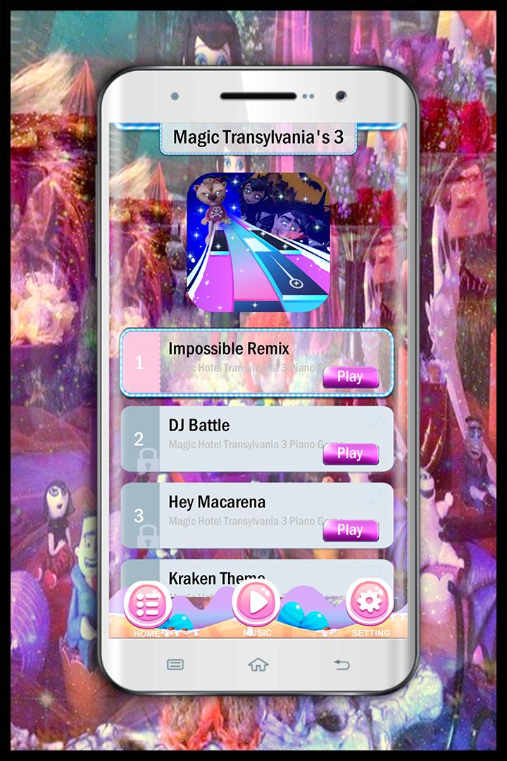 Magic Hotel Transylvania's 3 Piano Game