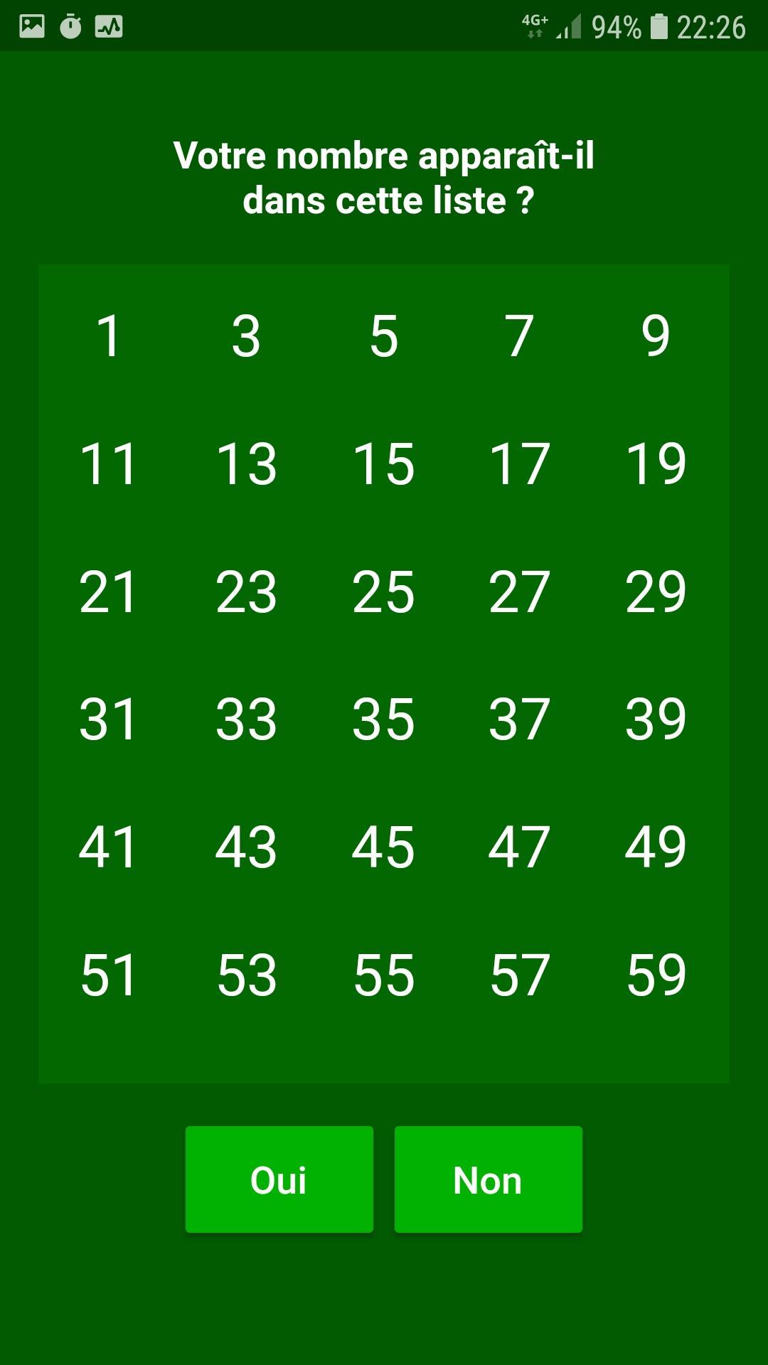 Magie - Nombre magique