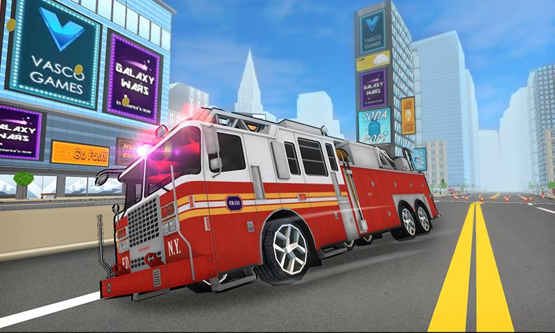 Fire Truck Racer: Chicago 3D