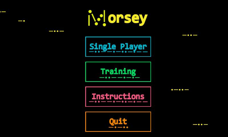 Morsey: Morse Code Typing Game
